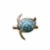 Tortue larimar et laiton – Image 2