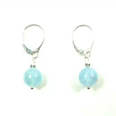 Boucles d'oreilles aigue-marine
