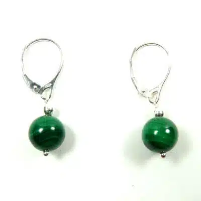 Boucles d'oreilles malachite
