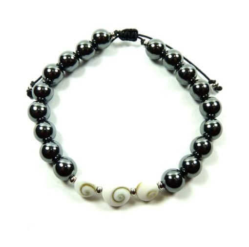 Bracelet hématite et Oeil de Sainte Lucie