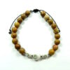Bracelet jaspe paysage et Oeil de Sainte Lucie