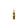 Pendentif Tiki "Chance" en or et onyx