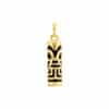 Pendentif Tiki "Force" en or et onyx