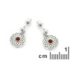 Boucles d’oreilles fleur de vie ambre – Image 2