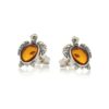 Boucles d’oreilles tortue ambre