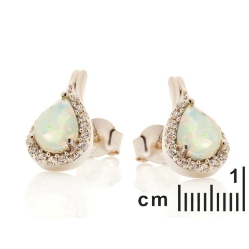 Boucles d’oreilles opale et oxyde – Image 2