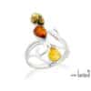 Bague ambre multicolore – Image 2