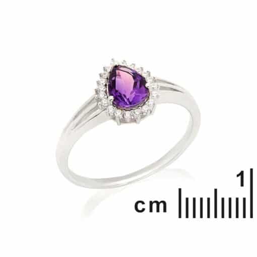 Bague améthyste et oxyde – Image 2