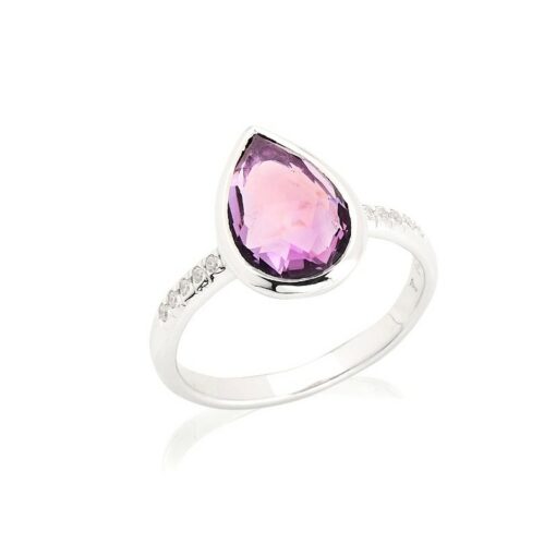 Bague améthyste et oxyde