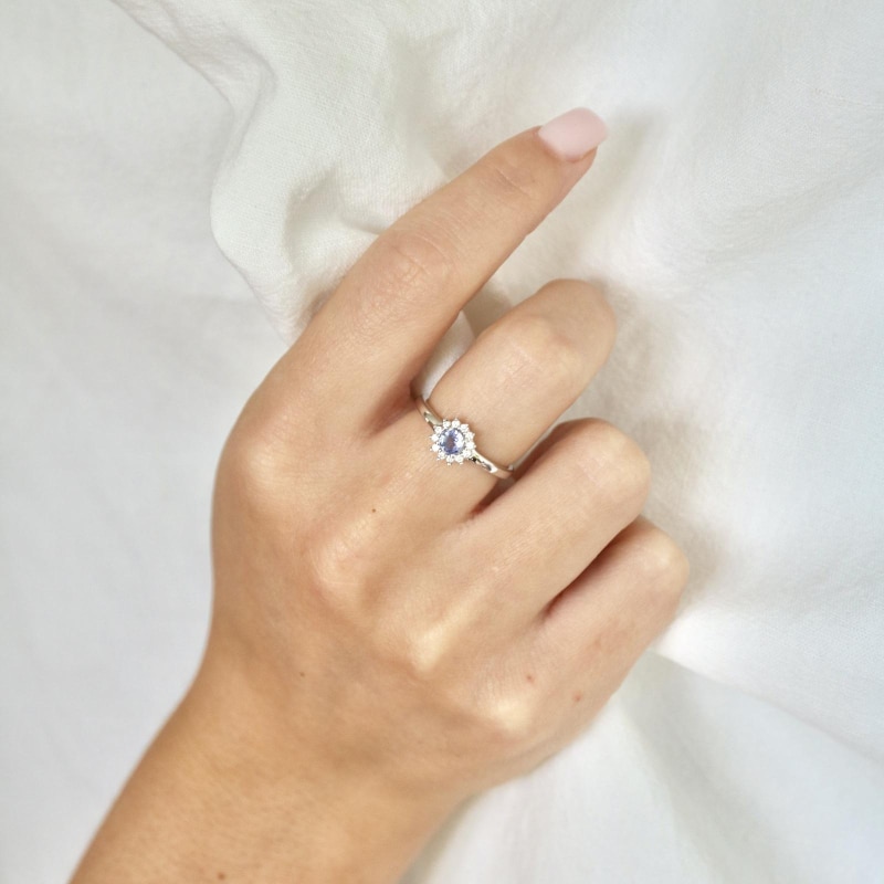 Bague tanzanite et oxyde – Image 2