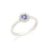 Bague tanzanite et oxyde