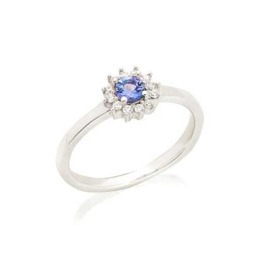 Bague tanzanite et oxyde