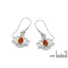 Boucles d’oreilles lotus ambre – Image 2