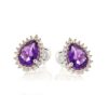 Boucles d’oreilles améthyste et oxyde