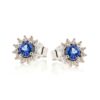 Boucles d’oreilles tanzanite et oxyde