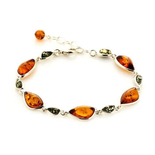 Bracelet ambre bicolore