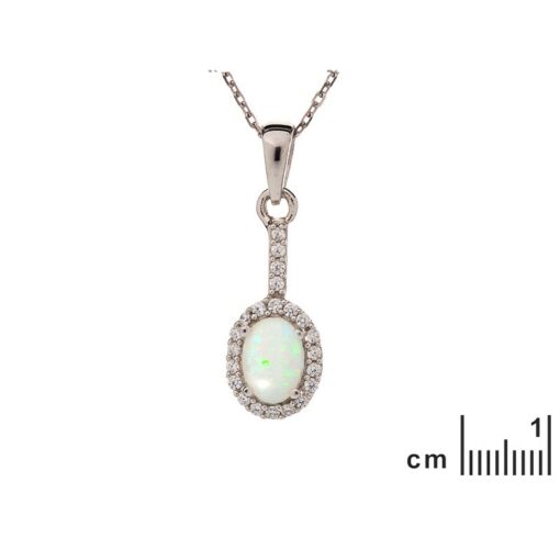 Pendentif opale et oxyde – Image 2