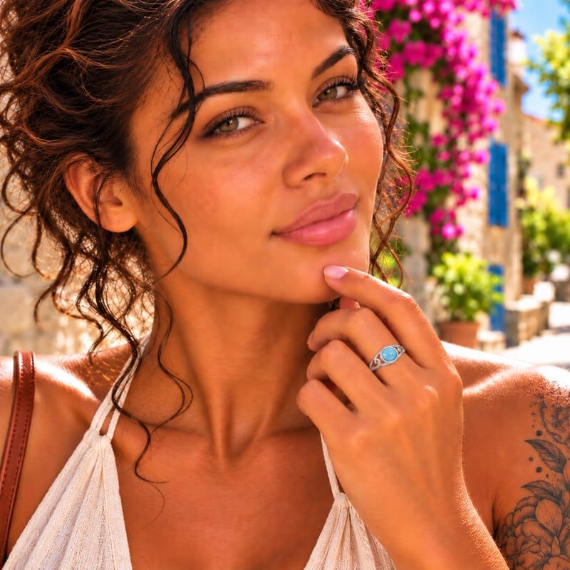 Bague larimar - Belkis – Image 2