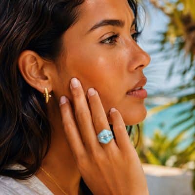 Bague larimar - Santo Domingo - 53