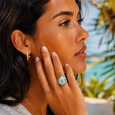 Bague larimar - Santo Domingo