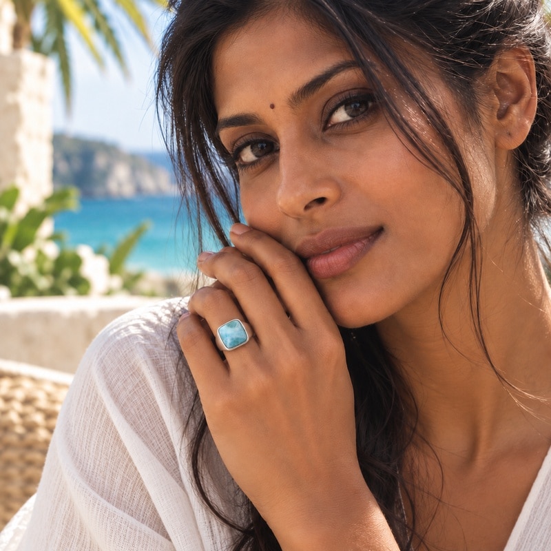 Bague larimar - Aura – Image 2
