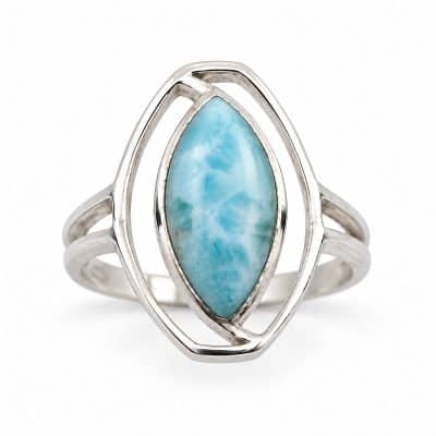 Bague larimar - Celeste - 58