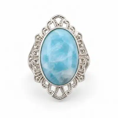 Bague larimar - Esmeralda