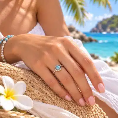 Bague larimar - Rosanna
