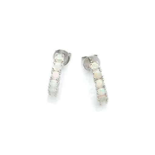 Clous d’oreilles opale
