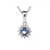 Pendentif tanzanite et oxyde