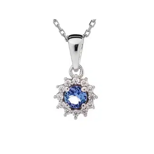 Pendentif tanzanite et oxyde