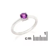 Bague améthyste et argent rhodié – Image 2
