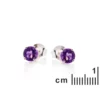 Clous d’oreilles améthyste – Image 2