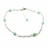 Chaîne de cheville larimar et argent