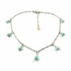 Chaîne de cheville larimar et argent