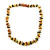 Collier enfant en ambre baroque multicolore