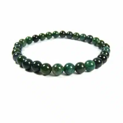 Bracelet agate mousse 6 mm