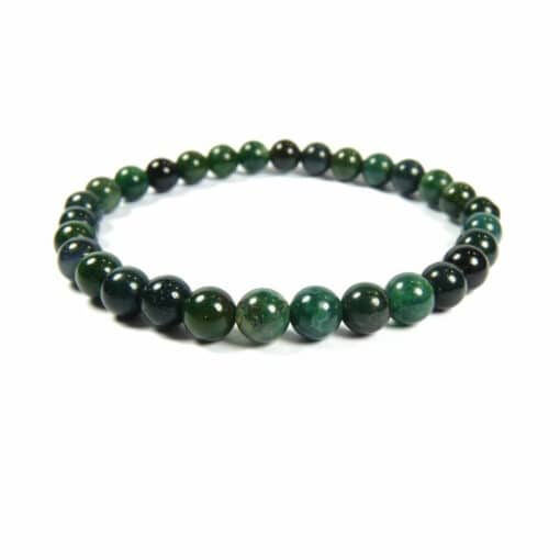 Bracelet agate mousse 6 mm