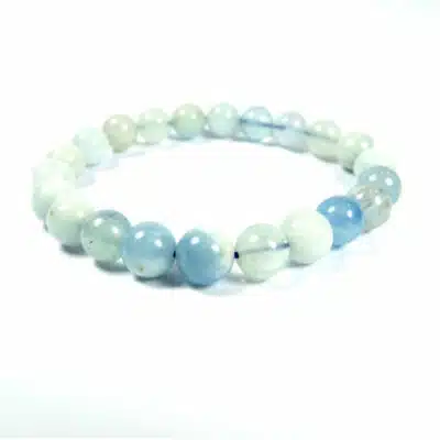 Bracelet aigue-marine 8 mm