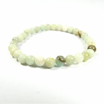 Bracelet amazonite 6 mm
