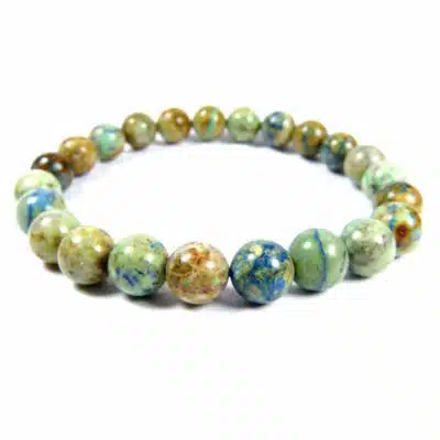 Bracelet azurite malachite 8 mm