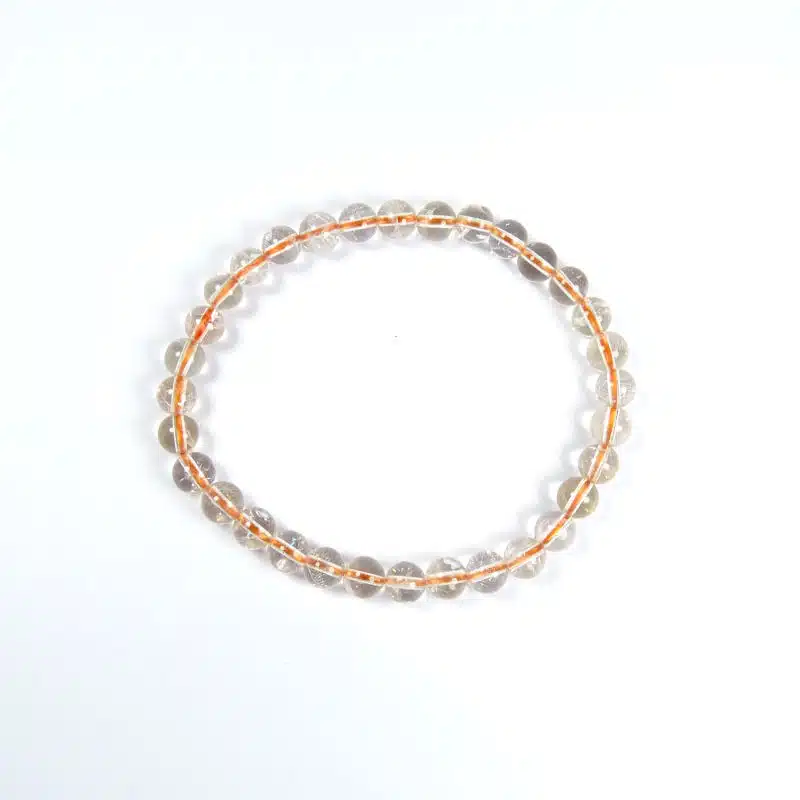 Bracelet citrine naturelle 6 mm – Image 2
