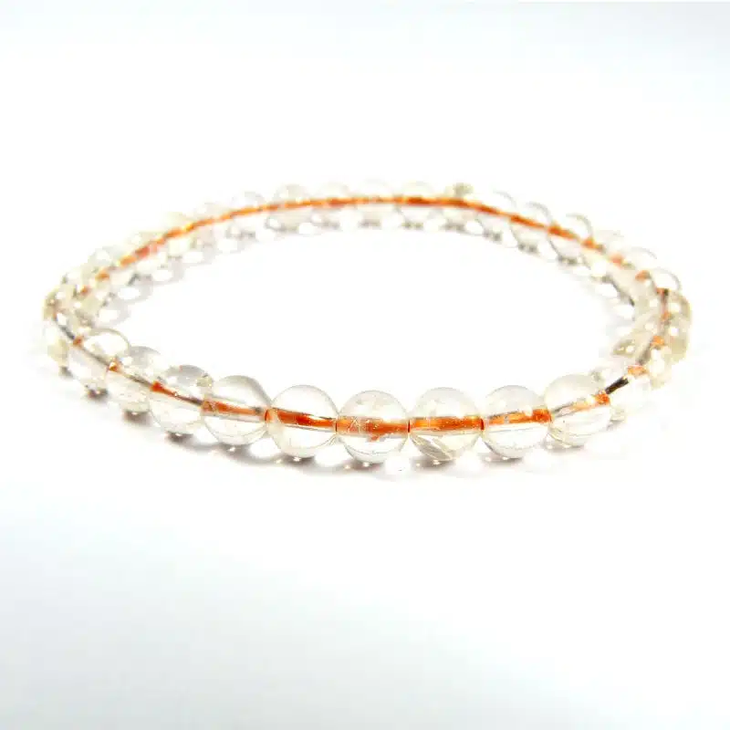 Bracelet citrine naturelle 6 mm