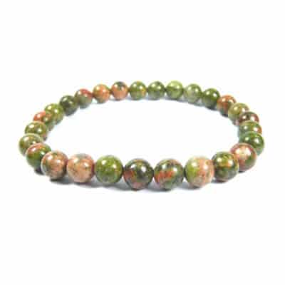 Bracelet épidote 6 mm