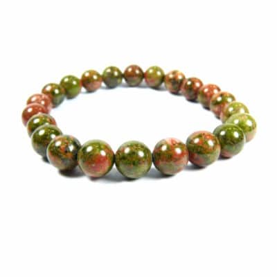 Bracelet épidote 8 mm