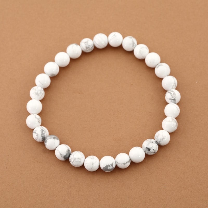 Bracelet howlite 6 mm – Image 2