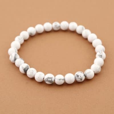 Bracelet howlite 6 mm