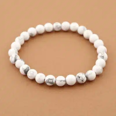 Bracelet howlite 6 mm