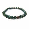 Bracelet jaspe héliotrope 6 mm