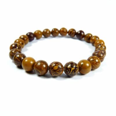 Bracelet jaspe peau de serpent 8 mm
